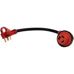 Picture of Valterra A103030D90VP 30A to 30A 90 Degree RV Power Adapter Cord 12 Inch