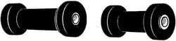 Picture of C.E. Smith 29523 5in Spool Roller - 1/2in I.D. Boat Trailer Keel Roller