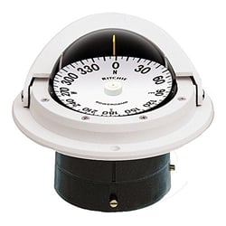 Picture of Ritchie Navigation F82W Voyager Flush Mount Compass with Flat Dial White