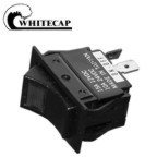 Picture of Whitecap Industries S8046C Momentary On/Off/On Rocker Switch Black 12V 15A