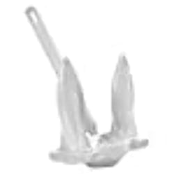 Picture of Greenfield Products 928-W Navy Style Boat Anchor 28 lbs PVC Coated White
