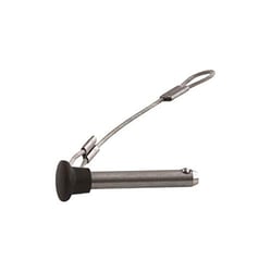 Picture of Taco Metals F13-0244BN Stainless Steel Pull Pin with Plastic Knob and Lanyard