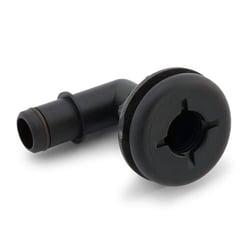 Picture of Flow Rite MA-027-B Barbed Flanged Drain Elbow - Black