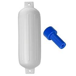 Picture of Polyform G-5-WHITE Twin Eye Boat Fender 8.8" x 26.8" White