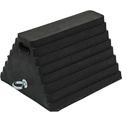 Picture of Buyers WC1086 Rubber Wheel Chock with Chain Eye, 10" x 8" x 6"