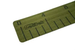 Picture of SeaDek 22135-80050 Fish Ruler 4" x 36" with Laser Logo - Olive Green