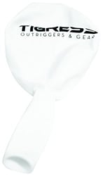 Picture of Tigress 88615-1 White Helium Balloons for Kite Fishing - 2 Pack with Clips