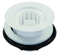 Picture of JR Products 95015 Strainer With Threaded Basket White