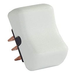 Picture of JR Products 13005 DPDT Rocker Switch On/Off/On Momentary White