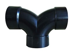Picture of Valterra D503047 Double 1/4 Bend 3 Inch Hub DWV Fitting