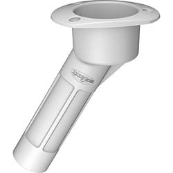 Picture of Mate Series P2030W Combination Rod and Cup Holder ABS Plastic White Oval Top 30 Degree
