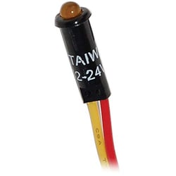 Picture of Blue Sea Systems 8033BSS LED Indicator Light Amber 12V/24V 11/64"