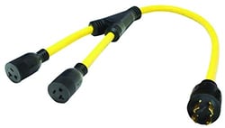 Picture of Valterra A10G30420Y Generator Y-Adapter 4-Prong to Dual 20A Receptacles