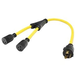 Picture of Valterra A10G3020Y 30 Amp RV Generator Y-Adapter 3-Prong to Dual 15/20 Amp