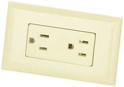 Picture of Valterra DG15IVVP 15 Amp Decor Receptacle with Cover - Ivory