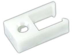 Picture of JR Products 81385 Type D Window Curtain Track End Stop - White