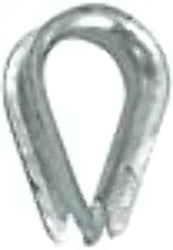 Picture of Whitecap Industries S4084P Wire Rope Thimble for 3/8" Rope Stainless Steel