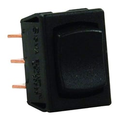 Picture of JR Products 13725 Mini Momentary Rocker Switch On-Off-On Black