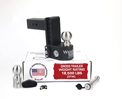 Picture of Weigh Safe SWS8-2.5KA Adjustable Ball Mount 8" Drop Hitch 2.5" Receiver with Scale