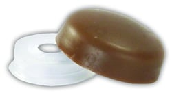 Picture of JR Products 20395 Screw Covers Brown Round with Collar 14-Pack