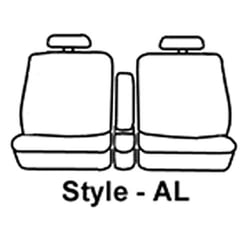 Picture of Covercraft SS3472PCGY Polycotton SeatSaver Custom Front Row Seat Covers Grey