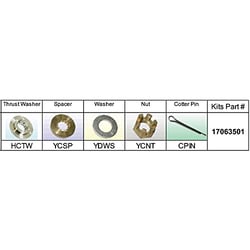 Picture of Solas 17063501 Fixed Hub Propeller Hardware Kit - Honda Type C