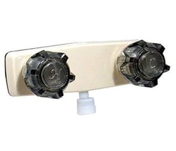 Picture of Valterra PF213142 RV Shower Faucet 4-Inch Center 2-Valve Biscuit with Vacuum Breaker