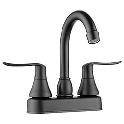 Picture of Dura Faucet DF-PB155LH-MB RV Bar Faucet with Classical Levers Matte Black
