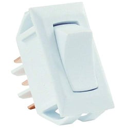 Picture of JR Products 12635 12V SPDT Rocker Switch On-On White