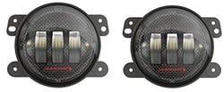 Picture of J.W. Speaker 0554413 Model 6145 J2 4" Round LED Fog Lights Carbon Fiber Kit