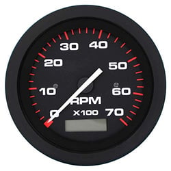 Picture of Sierra 68443P Tachometer 7000 RPM with Hour Meter 3 Inch Marine Gauge