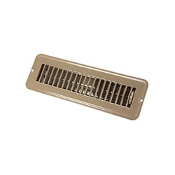 Picture of JR Products 02-28915 Dampered Floor Register 2" x 10" Brown
