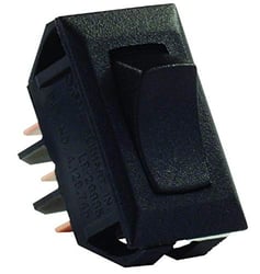 Picture of JR Products 12625 12V SPDT On-On Rocker Switch Black