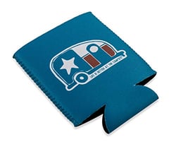 Picture of Camco 53372 Life Is Better At The Campsite Neoprene Can Holder - Blue Texas Flag