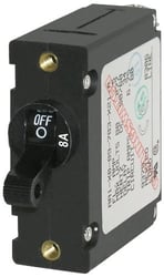 Picture of Blue Sea Systems 7347 Single Pole 8A Magnetic Circuit Breaker Black