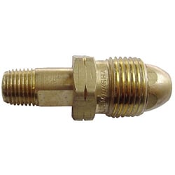 Picture of AP ME318P Full Flow POL to 1/4 Inch MNPT Propane Adapter Fitting