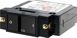 Picture of Blue Sea Systems 7399 A-Series Flat Rocker Circuit Breaker 2.5A Single Pole