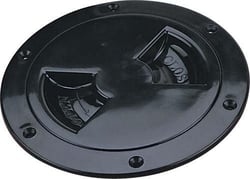 Picture of Sea-Dog Line 3371551 Screw-Out Deck Plate 5 Inch Black