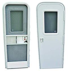 Picture of AP 0152014762 RV Entrance Door Window Frame Inner and Outer with Seal Black