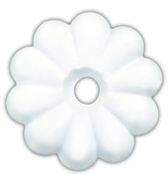 Picture of JR Products 20455 White Plastic Ceiling Rosettes with Mounting Screws