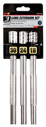 Picture of Performance Tool W32139 1/2 Inch Drive Extension Bar Set 3-Piece Chrome Vanadium