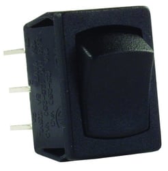 Picture of JR Products 12805 Mini 12V Double Pole Rocker Switch Black