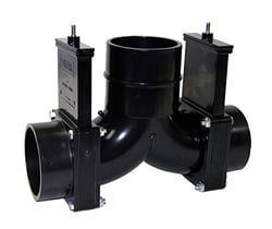Picture of Valterra T85NH 3-Inch RV Waste Valve Double Rotating Elbow Hub x Hub