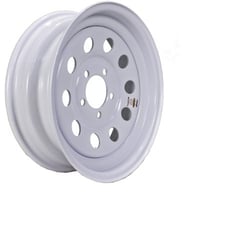 Picture of Americana Tire & Wheel 3S640 205/75D15 Bias Trailer Tire on White Spoke Wheel