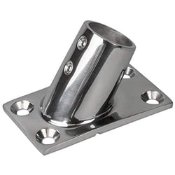 Picture of Sea-Dog Line 281601-1 Rectangular Rail Base 60° Stainless Steel 1 Inch
