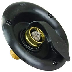 Picture of JR Products 321-B-36-A City Water Inlet Dish 1/2" NPT Black RV Fresh Water