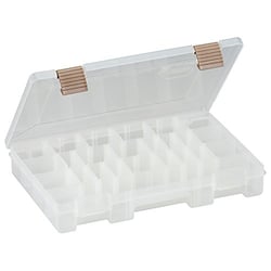 Picture of Plano 2362001 ProLatch StowAway 4-24 Compartment Tackle Storage Box 11" Clear (2-Pack)