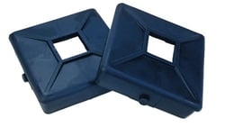 Picture of JR Products 208-A RV Bumper Plug 4 Inch Square Sewer Hose Cap with Tabs Black 2 Pack