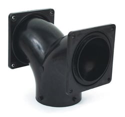 Picture of Valterra T1039 RV Sewer Elbow 2-Way 3" Bayonet x 3" Rotating Flange