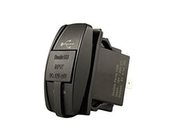 Picture of KJM USB-RSM Dual USB Charger Rocker Switch Mount 12V 24V
